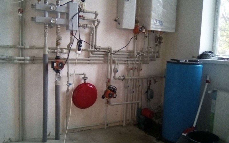 Монтаж комбинированной котельной в Коктебеле.