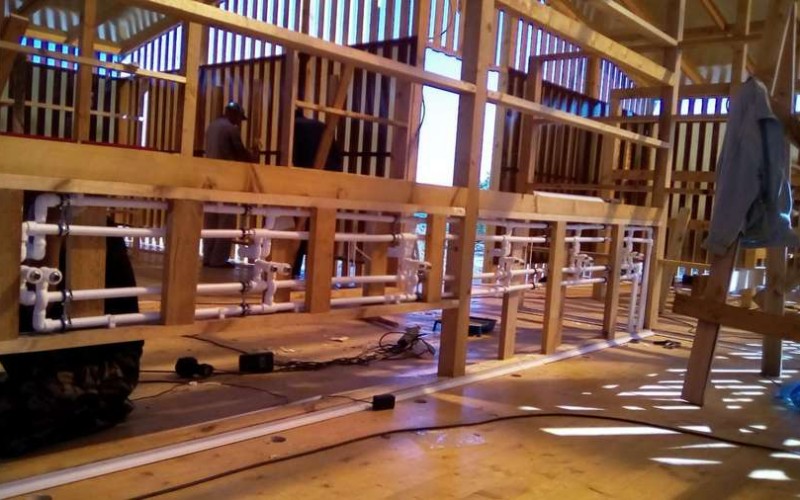 Разводка водопровода в санблоке