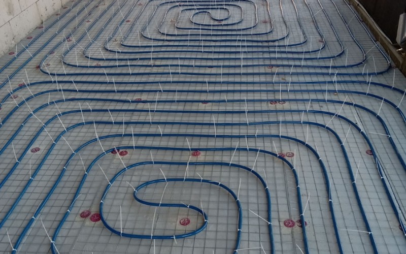 Теплые полы в коттедже Ялта