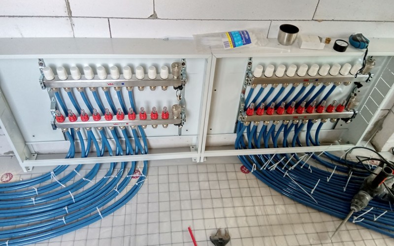 Монтаж водяных теплых полов