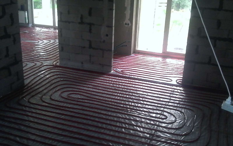 Напольное отопление в частном доме.