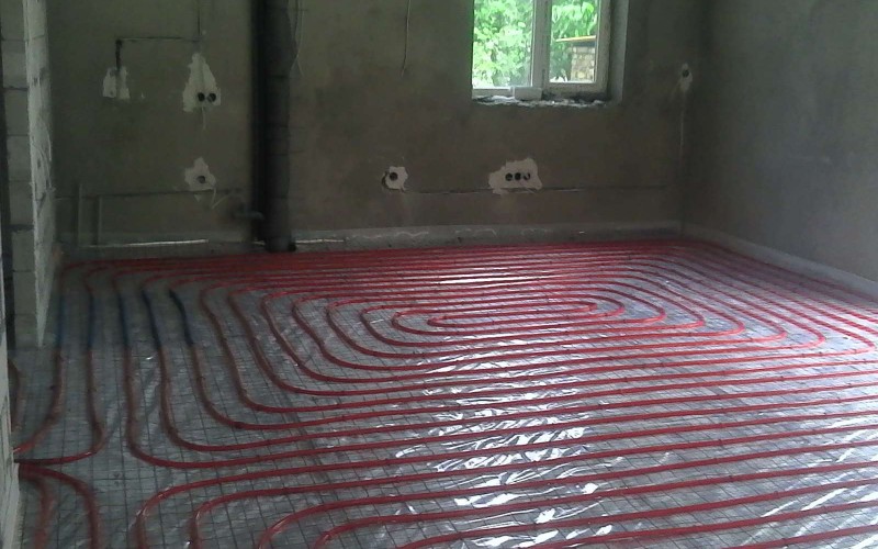 Напольное отопление в кухне