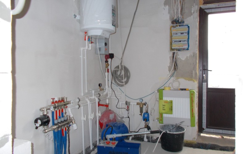 Морнтаж негорогой котельной в частном доме. Феодосия.