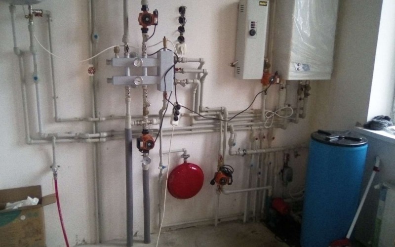 Монтаж комбинированной котельной в Коктебеле.