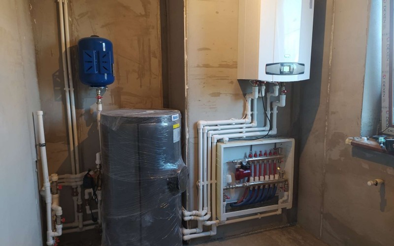 Обвязка котельной с бойлером косвенного нагрва